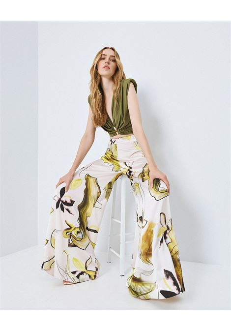 Pantaloni a gamba larga stampati ACCESS fashion | 63-5109-001LIME